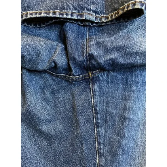 Madewell Low Slung Straight Jeans Button Fly Medium Wash Denim 32P - Picture 14 of 14